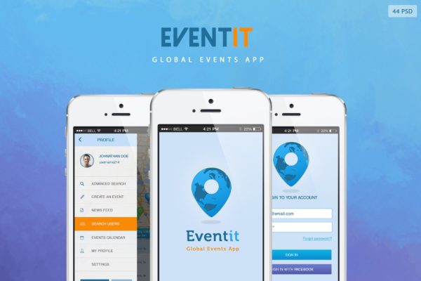 待办事项/日程管理APP应用UI设计套件 Eventit – Mobile Application UI缩略图 待办事项/日程管理APP应用UI设计套件 Eventit – Mobile Application UI