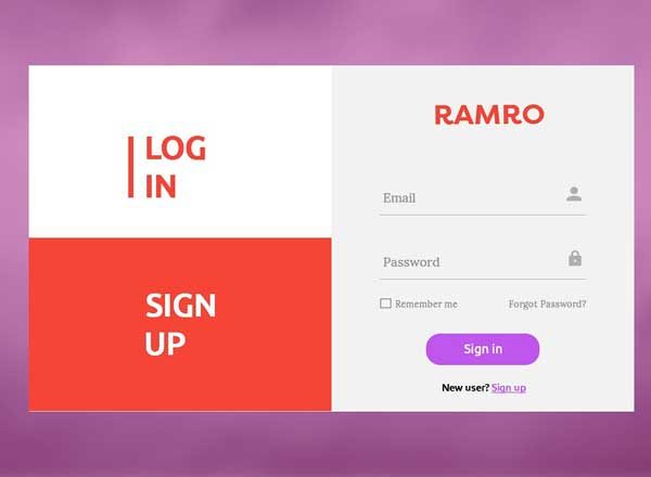 网站注册登录界面模板 Ramro Web UI Kit – Login/Signups缩略图 网站注册登录界面模板 Ramro Web UI Kit – Login/Signups