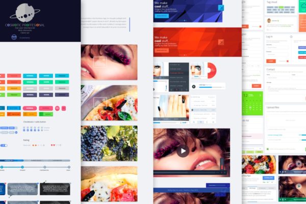 简洁现代扁平风格页面设计元素 Cosmotic Flat UI Kit Elements缩略图 简洁现代扁平风格页面设计元素 Cosmotic Flat UI Kit Elements