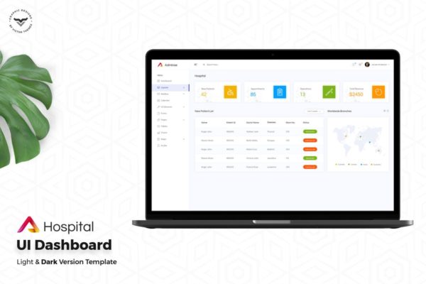 医院后台管理系统仪表盘UI界面套件 Hospital Admin Dashboard UI Kit缩略图 医院后台管理系统仪表盘UI界面套件 Hospital Admin Dashboard UI Kit