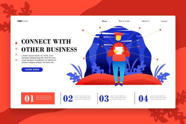 创意概念插画网站Banner&着陆页模板v3 Business Connection – Banner & Landing Page缩略图 创意概念插画网站Banner&着陆页模板v3 Business Connection – Banner & Landing Page