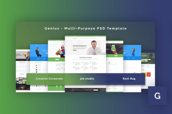 网站设计预览和缩略图生成器PSD模板 Envato Preview & Thumbnail Creator