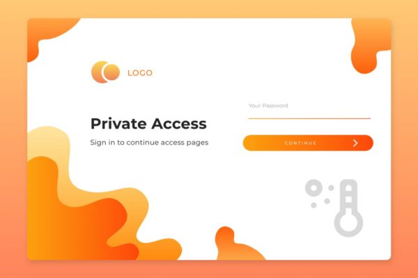 概念插画网站用户登陆界面UI设计v3 Login Page Screen 03缩略图 概念插画网站用户登陆界面UI设计v3 Login Page Screen 03