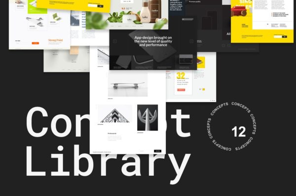 实用UI资源库 Web Concept Library缩略图 实用UI资源库 Web Concept Library