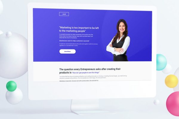 培训讲师介绍页面着陆页设计PSD模板 Growth Course Landing Page PSD Template缩略图 培训讲师介绍页面着陆页设计PSD模板 Growth Course Landing Page PSD Template