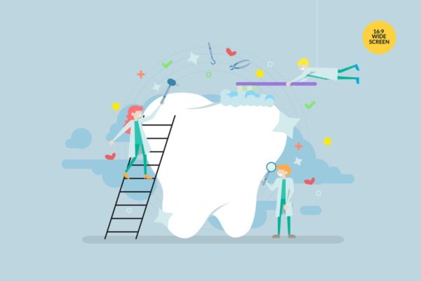 牙齿保健护理矢量概念插画设计素材 Dental Healthcare Vector Concept Illustration缩略图 牙齿保健护理矢量概念插画设计素材 Dental Healthcare Vector Concept Illustration