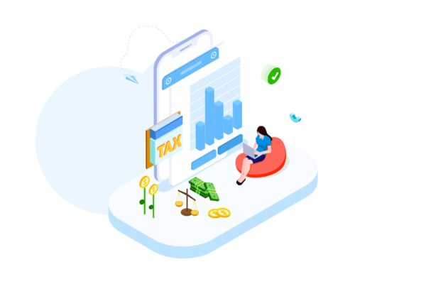 纳税金融业务场景等距概念插画v4 Pay Tax of Finance Isometric Illustration – FV缩略图 纳税金融业务场景等距概念插画v4 Pay Tax of Finance Isometric Illustration – FV