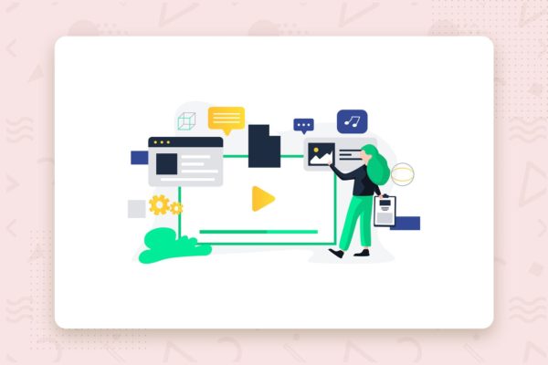 信息数据管理主题扁平设计风格矢量概念插画 Engaging Content flat vector illustration concept缩略图 信息数据管理主题扁平设计风格矢量概念插画 Engaging Content flat vector illustration concept