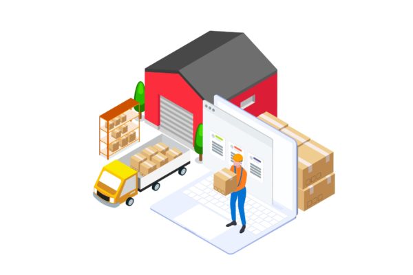 货物管理金融业务场景等距概念插画v2 Goods Management by Finance Isometric – FV缩略图 货物管理金融业务场景等距概念插画v2 Goods Management by Finance Isometric – FV