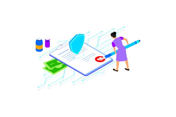 区块链技术智能合约概念插画素材v1 Smart Contract on Blockchain Isometric 1 – TU缩略图 区块链技术智能合约概念插画素材v1 Smart Contract on Blockchain Isometric 1 – TU