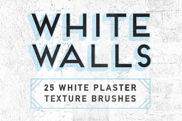 25款白墙石膏刷效果PS笔刷 WhiteWalls — 25 Plaster Brushes缩略图 25款白墙石膏刷效果PS笔刷 WhiteWalls — 25 Plaster Brushes