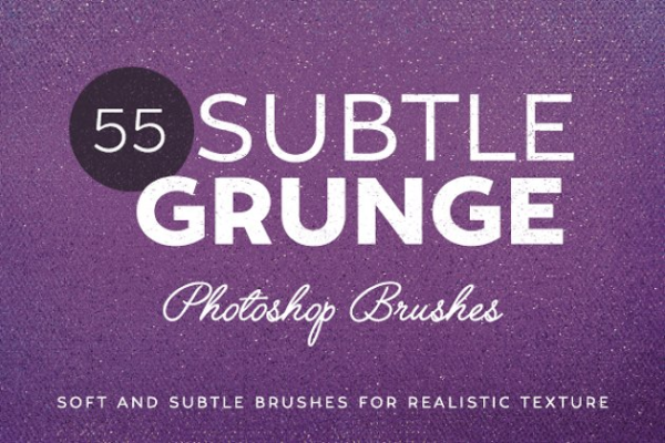55款微粒做旧PS笔刷 55 Subtle Grunge Brushes缩略图 55款微粒做旧PS笔刷 55 Subtle Grunge Brushes