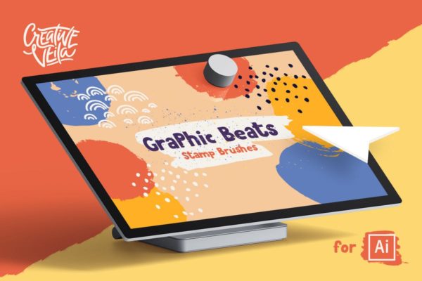 AI插画设计笔刷&符号合集 Graphic Beats: Illustrator Brushes