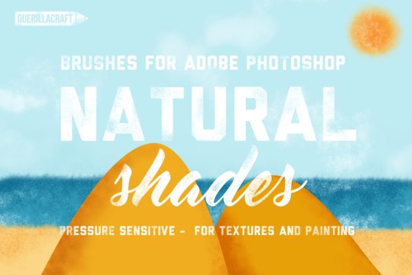 自然阴影PS压敏笔刷 Natural Shades For Adobe Photoshop缩略图 自然阴影PS压敏笔刷 Natural Shades For Adobe Photoshop