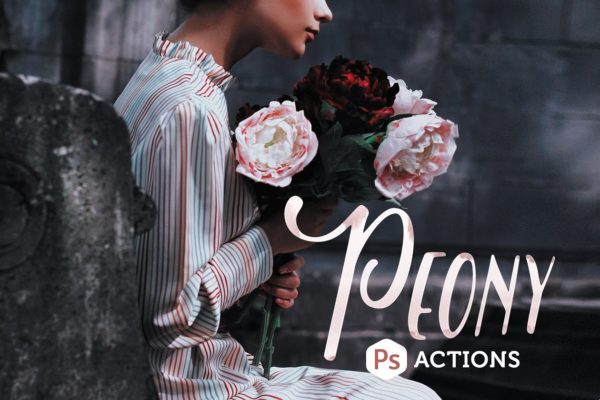 人像照片美颜PS动作 Peony Portrait Photoshop Actions