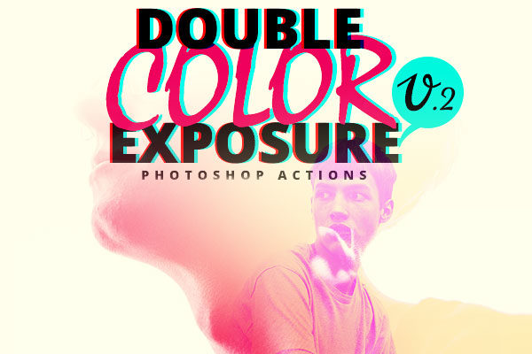 照片双重曝光处理的PS动作 Double Color Exposure Photoshop Actions V2缩略图 照片双重曝光处理的PS动作 Double Color Exposure Photoshop Actions V2