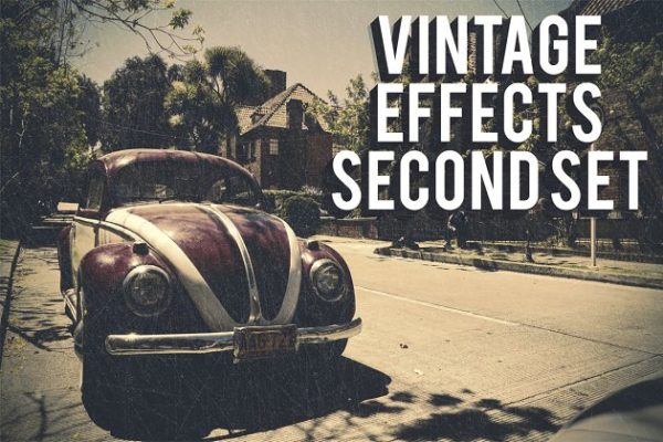 复古时光照片调色处理PS动作 Vintage Effects Second Set缩略图 复古时光照片调色处理PS动作 Vintage Effects Second Set