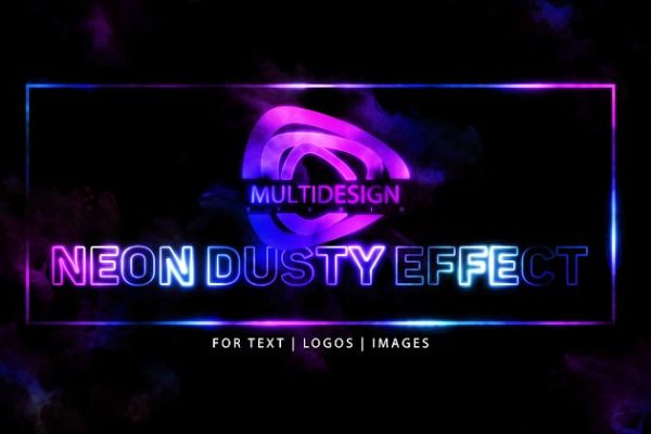 创意霓虹灯照片效果处理动作 Neon Dusty Effect