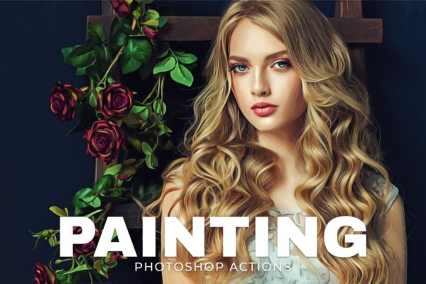 一键生成大师级油画效果PS动作 Painting Photoshop Actions缩略图 一键生成大师级油画效果PS动作 Painting Photoshop Actions