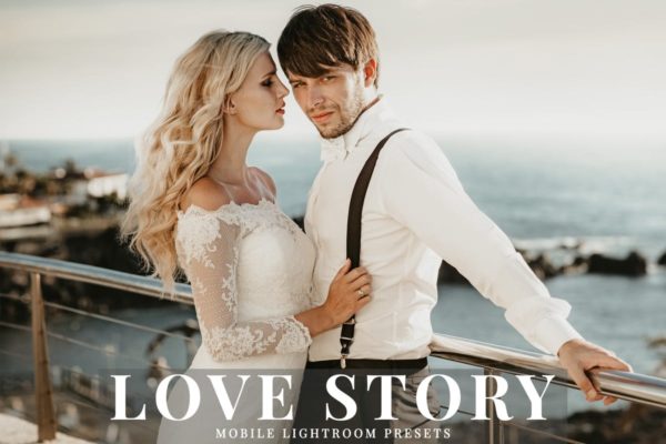 影楼专业婚纱摄影调色滤镜LR预设 Love Story Mobile Lightroom Presets缩略图 影楼专业婚纱摄影调色滤镜LR预设 Love Story Mobile Lightroom Presets