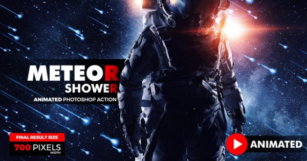 炫酷科幻星际流星雨动画特效PS动作 Animated Meteor Shower Photoshop Action缩略图 炫酷科幻星际流星雨动画特效PS动作 Animated Meteor Shower Photoshop Action