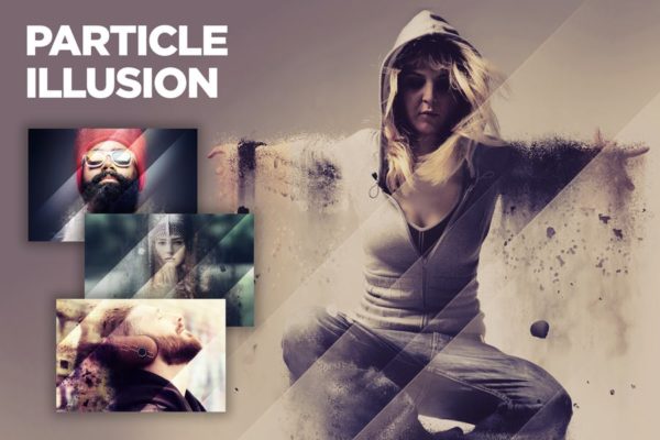 梦幻粒子灰飞烟灭烟雾效果PS动作 Particle Illusion CS3+ Photoshop Action缩略图 梦幻粒子灰飞烟灭烟雾效果PS动作 Particle Illusion CS3+ Photoshop Action