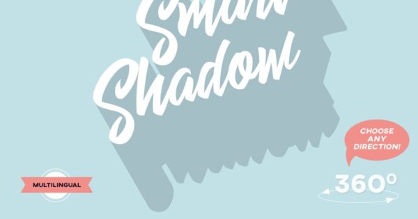 3D智能长阴影效果PS动作 Smart Shadow – Photoshop Action缩略图 3D智能长阴影效果PS动作 Smart Shadow – Photoshop Action