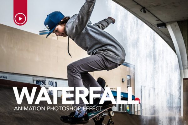 逼真瀑布Gif动画特效PS动作 Gif Animated Waterfall Photoshop Action缩略图 逼真瀑布Gif动画特效PS动作 Gif Animated Waterfall Photoshop Action