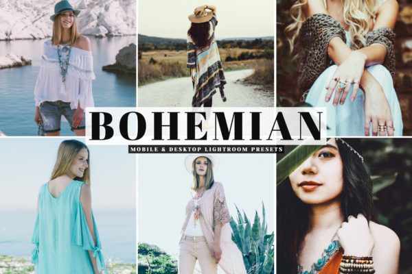肤色增强人像摄影后期处理调色滤镜LR预设 Bohemian Mobile & Desktop Lightroom Presets缩略图 肤色增强人像摄影后期处理调色滤镜LR预设 Bohemian Mobile & Desktop Lightroom Presets