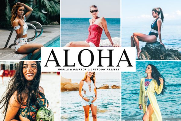 复古柔和色调沙滩泳衣装摄影后期处理LR调色预设 Aloha Mobile & Desktop Lightroom Presets缩略图 复古柔和色调沙滩泳衣装摄影后期处理LR调色预设 Aloha Mobile & Desktop Lightroom Presets