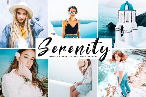 温暖活泼肤色增强照片后期处理LR调色预设 Serenity Mobile & Desktop Lightroom Presets
