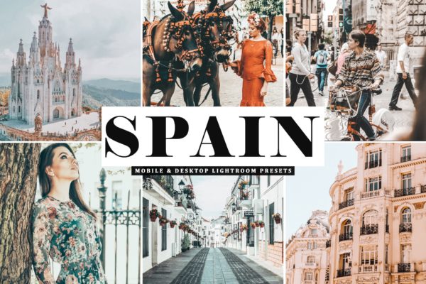 柔和肤色暖色系旅游摄影后期调色LR预设 Spain Mobile & Desktop Lightroom Presets缩略图 柔和肤色暖色系旅游摄影后期调色LR预设 Spain Mobile & Desktop Lightroom Presets