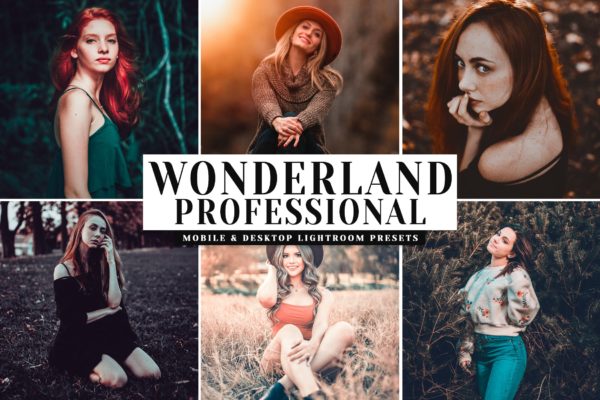 人像摄影照片后期处理华丽调色滤镜LR预设 Wonderland Pro Mobile & Desktop Lightroom Presets缩略图 人像摄影照片后期处理华丽调色滤镜LR预设 Wonderland Pro Mobile & Desktop Lightroom Presets
