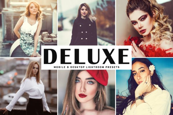 华丽人像摄影后期处理调色滤镜LR预设下载 Deluxe Mobile & Desktop Lightroom Presets缩略图 华丽人像摄影后期处理调色滤镜LR预设下载 Deluxe Mobile & Desktop Lightroom Presets