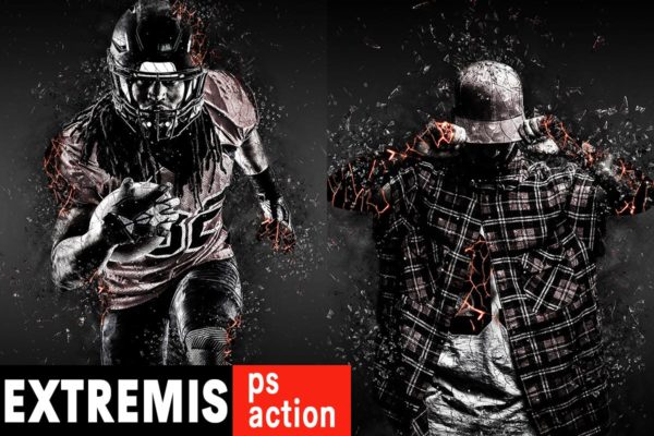 破碎玻璃和颗粒燃烧照片动感特效PS动作 Coal Extremis Photoshop Action缩略图 破碎玻璃和颗粒燃烧照片动感特效PS动作 Coal Extremis Photoshop Action