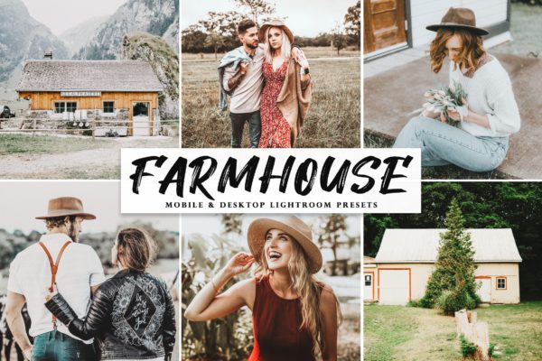 郊外乡村风格照片后期处理LR预设 Farmhouse Mobile & Desktop Lightroom Presets缩略图 郊外乡村风格照片后期处理LR预设 Farmhouse Mobile & Desktop Lightroom Presets