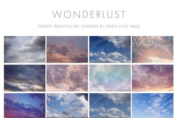 云彩天空叠层背景 Wonderlust Sky Overlays缩略图 云彩天空叠层背景 Wonderlust Sky Overlays