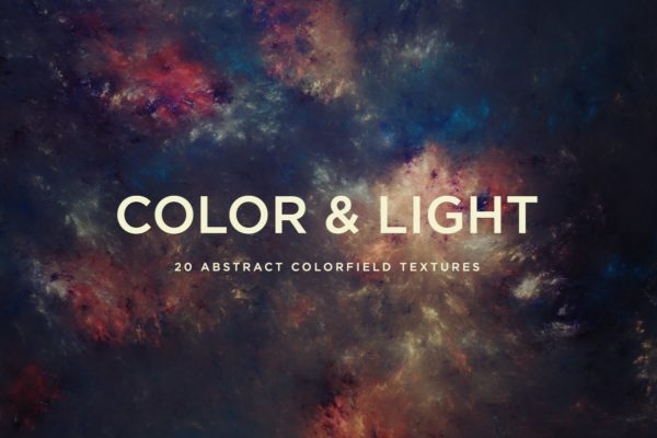 创意抽象纹理系列：15款类星云抽象纹理合集 Color & Light