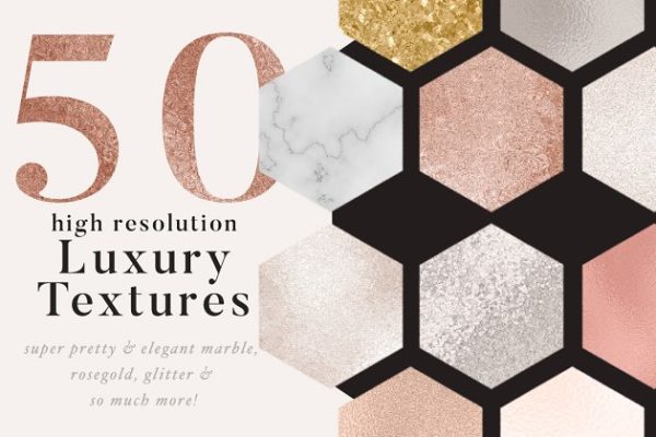50个奢华金箔&大理石质地纹理[1.34GB] 50 luxury gold & marble textures