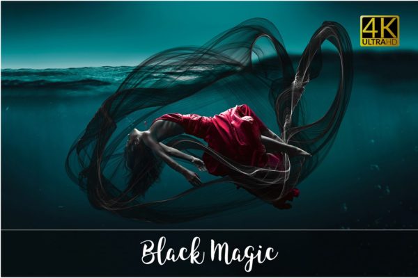4K分辨率黑魔法叠层背景素材 4K Black Magic Overlays
