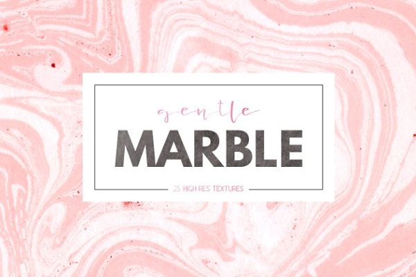 25款淡雅风大理石纹理合集 25 Gentle Marble Textures