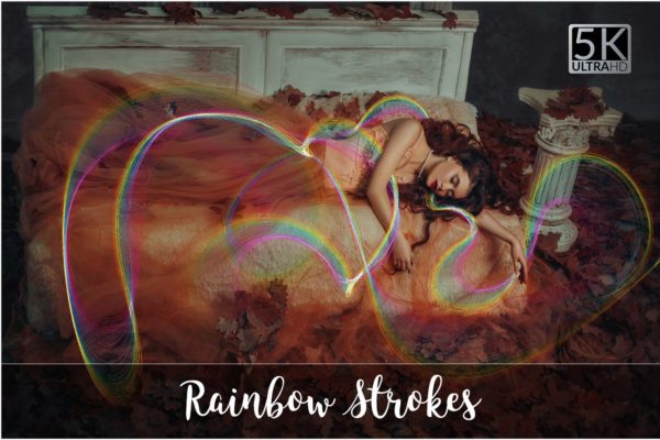 5K分辨率彩虹笔画叠层背景 5K Rainbow Strokes Overlays缩略图 5K分辨率彩虹笔画叠层背景 5K Rainbow Strokes Overlays