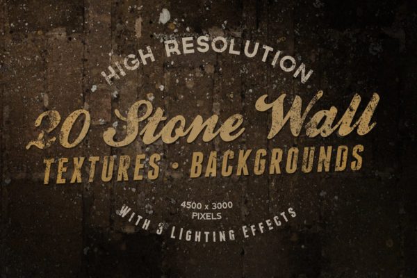 20款石墙纹理背景合集 Stone Wall Textures / Backgrounds