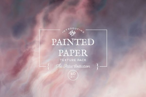 彩绘油画纸张花瓣纹理 Painted Paper Textures Petal