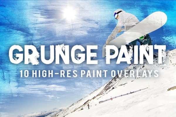 10款复古油画叠层纹理 10 Grunge Paint Overlays