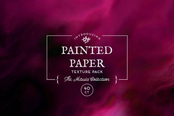 柔和的油画彩绘混合纸张纹理 Painted Paper Textures Nebula