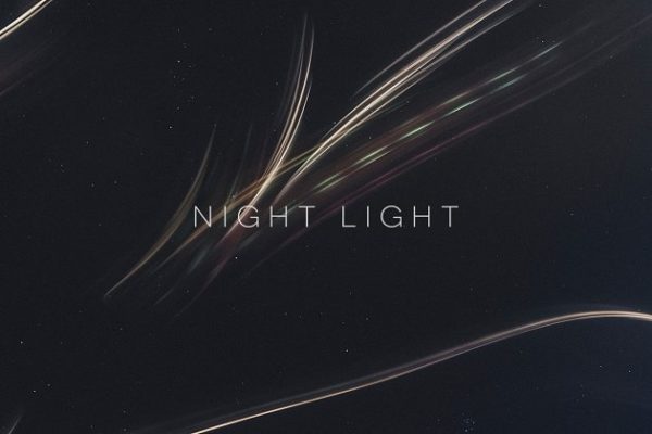 彩色抽象光线条纹纹理背景 Night Light
