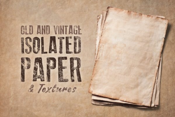 复古破旧纸张纹理 Old Isolated Papers and Textures缩略图 复古破旧纸张纹理 Old Isolated Papers and Textures