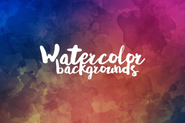 抽象水彩背景纹理设计素材 Watercolor Backgrounds