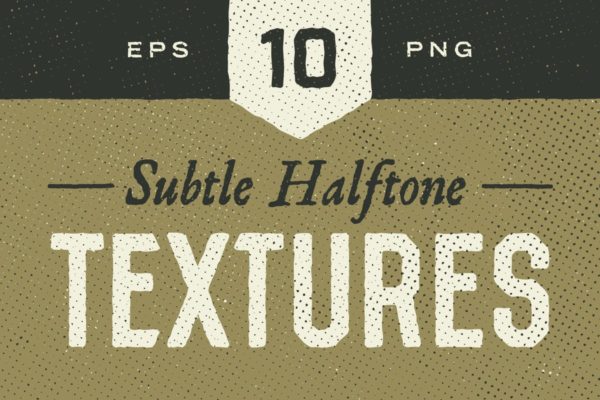复古做旧风格等距点阵网状半色调纹理 Subtle Halftone Textures
